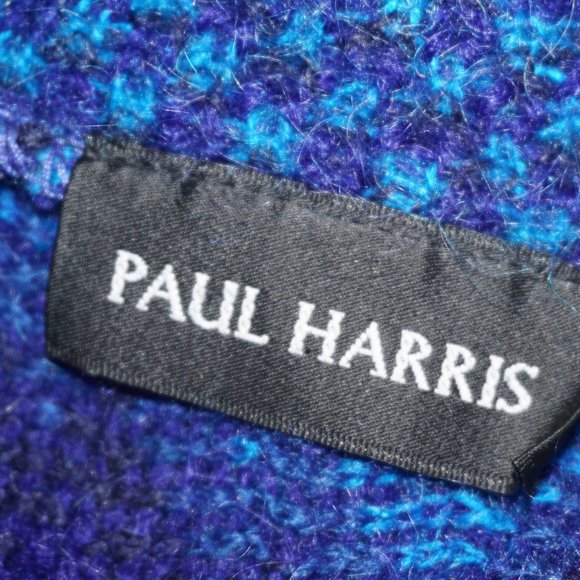 Vintage 90s Mohair Chevron Cardigan Sweater - Picture 4 of 7